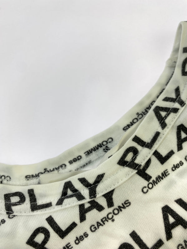 【中古品】【メンズ】 PLAY COMME DES GARCONS プレイコムデギャルソン AZ-T036 ハートワッペン Tシャツ トップス 140-260915-jt-16-min サイズ：S カラー：ホワイト 万代Net店