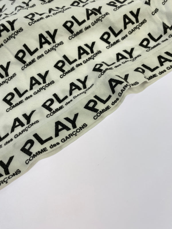 【中古品】【メンズ】 PLAY COMME DES GARCONS プレイコムデギャルソン AZ-T036 ハートワッペン Tシャツ トップス 140-260915-jt-16-min サイズ：S カラー：ホワイト 万代Net店