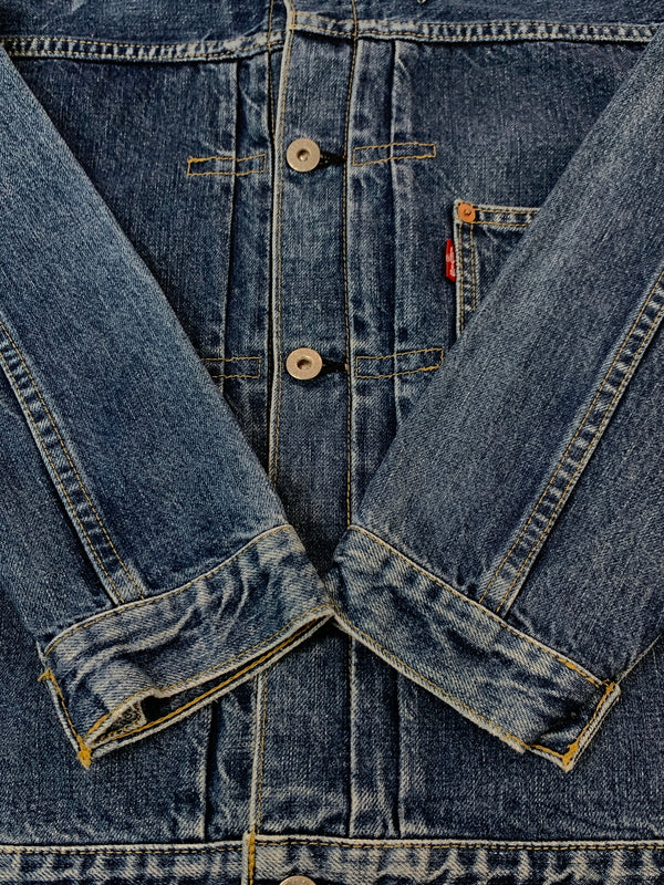 【中古品】【メンズ】 LEVI'S リーバイス 90'S 71506XX 1ST DENIM JACKET 90年代 ファースト デニム ジャケット アウター 146-260915-jt-01-min サイズ：40 カラー：インディゴ 万代Net店