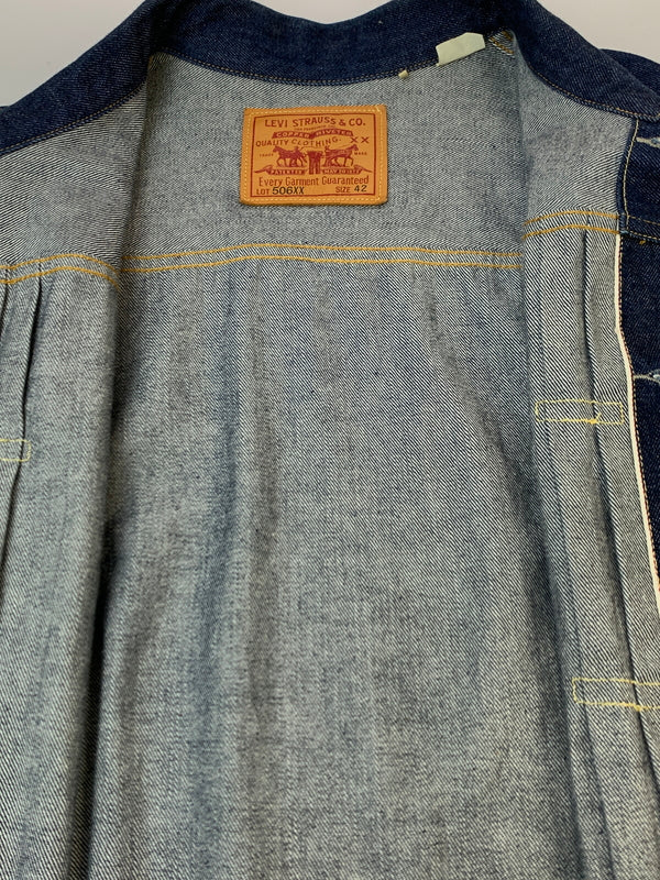 【中古美品】【メンズ】 LEVI'S VINTAGE CLOTHING リーバイスビンテージクロージング 1936 MODEL 506XX DENIM JACKET デニムジャケット アウター 145-260915-jt-02-min サイズ：42 カラー：インディゴ 万代Net店