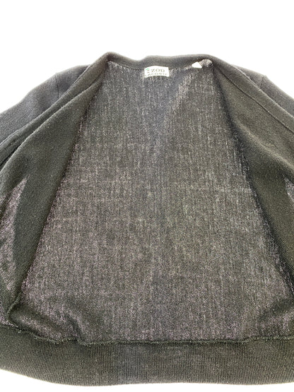 【中古品】【メンズ】 IZOD LACOSTE アイゾッド ラコステ BLACK CARDIGAN ブラック カーディガン トップス 146-260915-jt-29-min サイズ：M カラー：ブラック 万代Net店