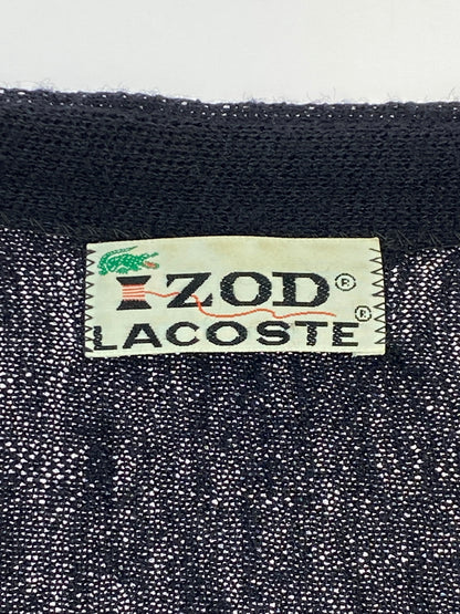 【中古品】【メンズ】 IZOD LACOSTE アイゾッド ラコステ BLACK CARDIGAN ブラック カーディガン トップス 146-260915-jt-29-min サイズ：M カラー：ブラック 万代Net店