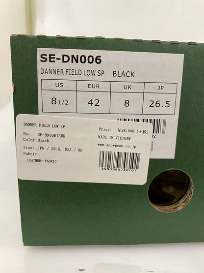 【中古品】【メンズ】 DANNER×SNOW PEAK ダナー スノーピーク FIELD LOW フィールド ロー SP SE SE-DN006 靴 シューズ 164-260916-hu-19-min カラー：ブラック 万代Net店