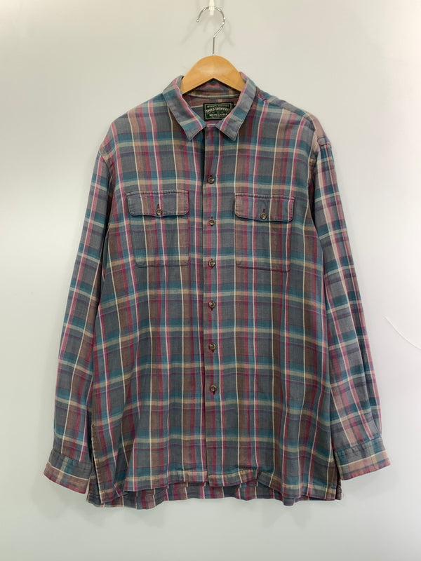 【中古品】【メンズ】 POLO COUNTRY RALPH LAUREN ポロ カントリー ラルフローレン CHECK SHIRT チェックシャツ トップス 146-260915-jt-07-min サイズ：M カラー：マルチカラー チャック 万代Net店