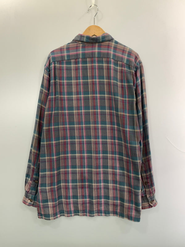 【中古品】【メンズ】 POLO COUNTRY RALPH LAUREN ポロ カントリー ラルフローレン CHECK SHIRT チェックシャツ トップス 146-260915-jt-07-min サイズ：M カラー：マルチカラー チャック 万代Net店