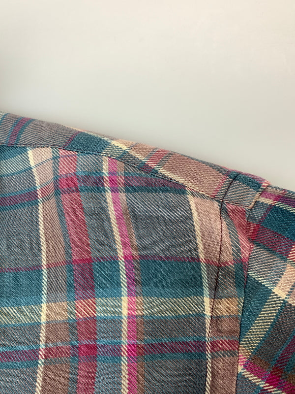 【中古品】【メンズ】 POLO COUNTRY RALPH LAUREN ポロ カントリー ラルフローレン CHECK SHIRT チェックシャツ トップス 146-260915-jt-07-min サイズ：M カラー：マルチカラー チャック 万代Net店