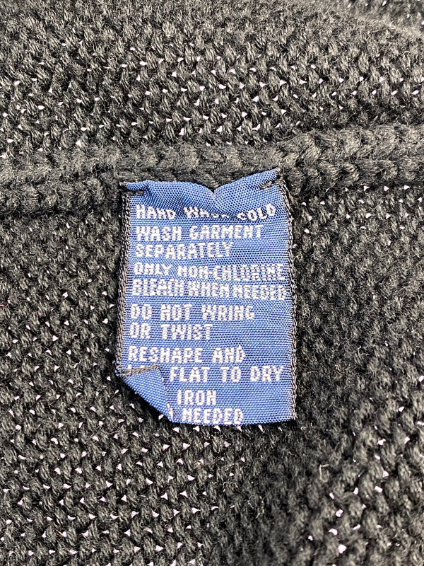 【中古品】【メンズ】 POLO RALPH LAUREN ポロ ラルフローレン COTTON KNIT コットン ニット トップス 146-260915-jt-28-min サイズ：S カラー：ブラック 万代Net店