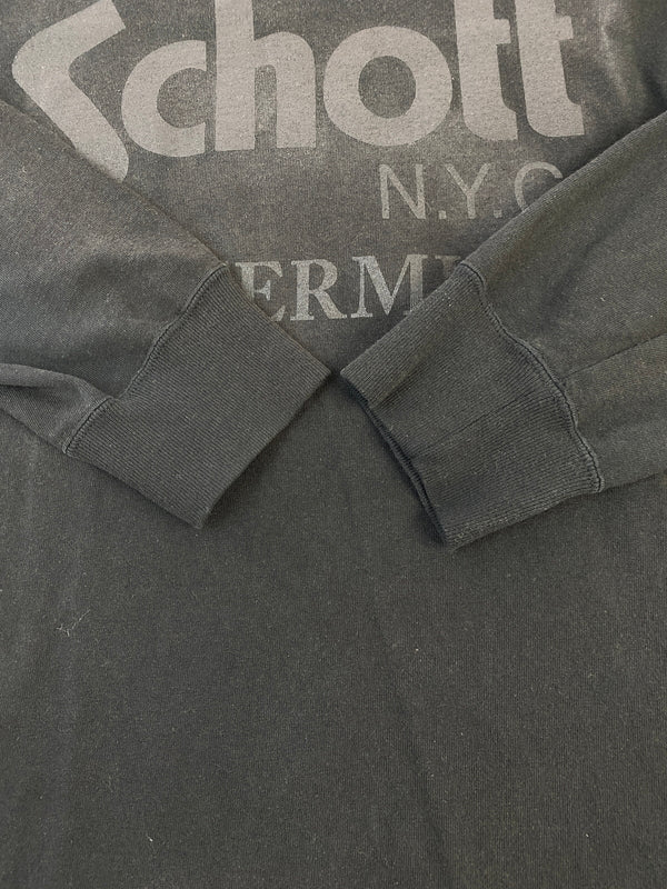 【中古品】【メンズ】 MASTERMIND WORLD マスターマインド ワールド × SCHOTT ショット LS TEE ロンT トップス 145-260915-jt-27-min サイズ：M カラー：ブラック 万代Net店