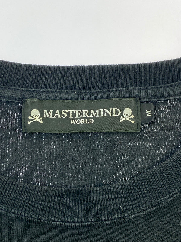【中古品】【メンズ】 MASTERMIND WORLD マスターマインド ワールド × SCHOTT ショット LS TEE ロンT トップス 145-260915-jt-27-min サイズ：M カラー：ブラック 万代Net店