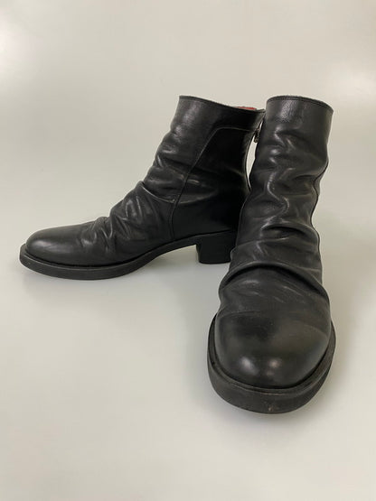 【中古品】【メンズ】 NO ID. ノー アイディー ドレープ ヒール ブーツ 845208 靴 164-260916-hu-04-min サイズ：40 カラー：ブラック 万代Net店