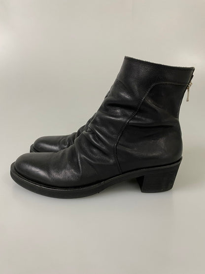 【中古品】【メンズ】 NO ID. ノー アイディー ドレープ ヒール ブーツ 845208 靴 164-260916-hu-04-min サイズ：40 カラー：ブラック 万代Net店