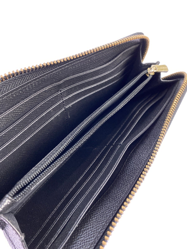 【中古品】【レディース】 COACH コーチ LONG WALLET F37985 ロングウォレット 長財布 181-260917-yn-14-min カラー：ブラック 万代Net店
