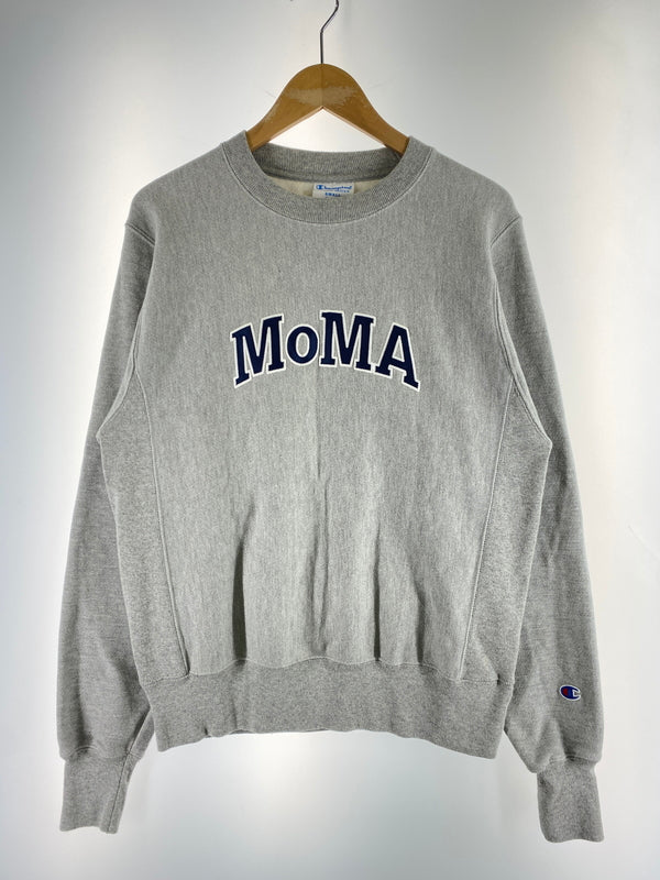 【中古品】【メンズ】 MOMA モマ CHAMPION REVERSEWEAVE SWEATSHIRT チャンピオン リバースウィーブ スウェット トップス 141-260915-jt-22-min サイズ：S カラー：ライトグレー 万代Net店