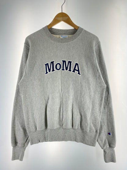 【中古品】【メンズ】 MOMA モマ CHAMPION REVERSEWEAVE SWEATSHIRT チャンピオン リバースウィーブ スウェット トップス 141-260915-jt-22-min サイズ：S カラー：ライトグレー 万代Net店