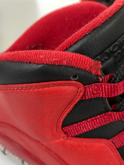 【中古品】【メンズ】 NIKE ナイキ AiR JORDAN 10 RETRO エアジョーダン 10 レトロ 705178-601 靴 シューズ スニーカー 160-260916-hu-17-min カラー：GYM RED/BLACK-WOLF GREY 万代Net店
