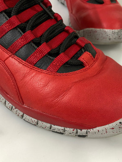 【中古品】【メンズ】 NIKE ナイキ AiR JORDAN 10 RETRO エアジョーダン 10 レトロ 705178-601 靴 シューズ スニーカー 160-260916-hu-17-min カラー：GYM RED/BLACK-WOLF GREY 万代Net店