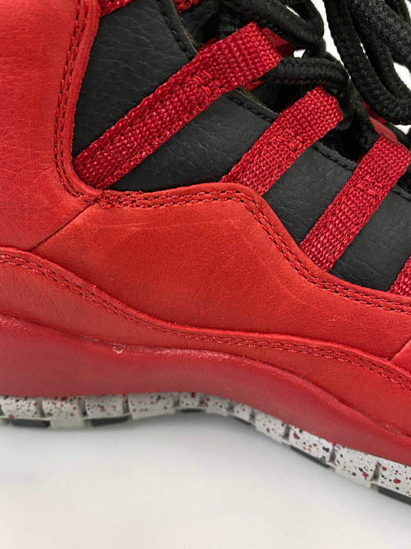 【中古品】【メンズ】 NIKE ナイキ AiR JORDAN 10 RETRO エアジョーダン 10 レトロ 705178-601 靴 シューズ スニーカー 160-260916-hu-17-min カラー：GYM RED/BLACK-WOLF GREY 万代Net店