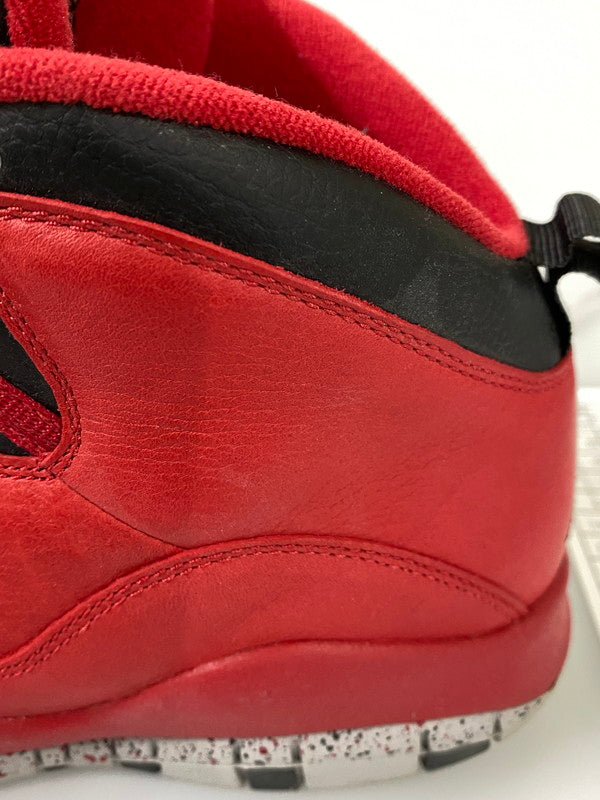 【中古品】【メンズ】 NIKE ナイキ AiR JORDAN 10 RETRO エアジョーダン 10 レトロ 705178-601 靴 シューズ スニーカー 160-260916-hu-17-min カラー：GYM RED/BLACK-WOLF GREY 万代Net店