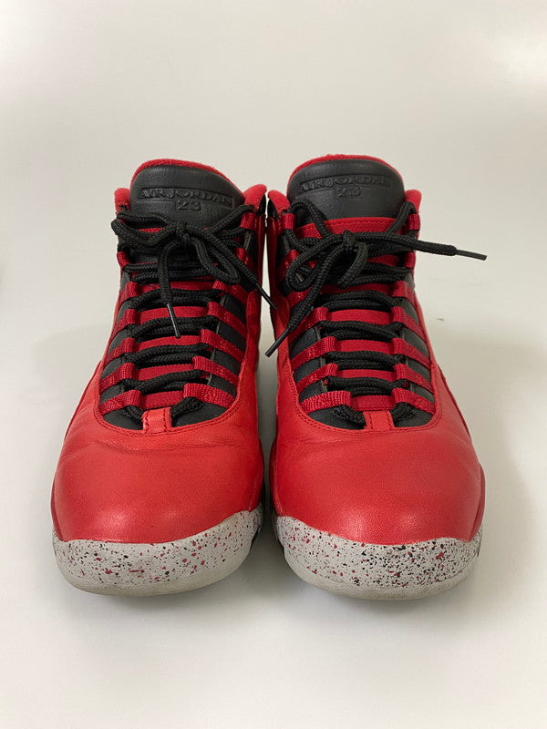 【中古品】【メンズ】 NIKE ナイキ AiR JORDAN 10 RETRO エアジョーダン 10 レトロ 705178-601 靴 シューズ スニーカー 160-260916-hu-17-min カラー：GYM RED/BLACK-WOLF GREY 万代Net店