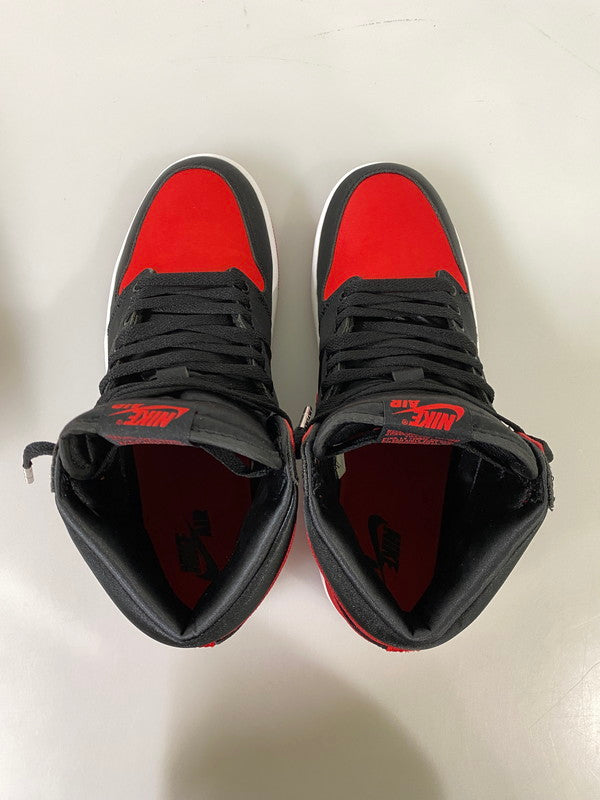 【中古品】【メンズ】 NIKE ナイキ WOMEN'S AIR JORDAN 1 RETRO HIGH OG ウィメンズ エア ジョーダン 1 レトロ ハイ OG FD4810-061 靴 シューズ 160-260916-hu-14-min カラー：BLACK/UNIVERSITY RED-WHITE 万代Net店