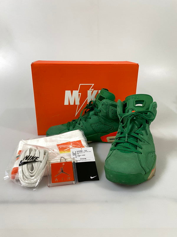 【中古品】【メンズ】 NIKE ナイキ AIR JORDAN 6 RETRO エアジョーダン 6 レトロ AJ5986-335 靴 シューズ スニーカー 160-260916-hu-16-min カラー：PINE GREEN/PINE GREEN 万代Net店