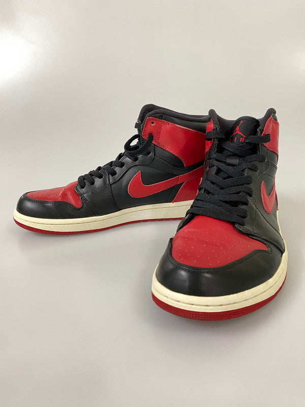 【中古品】【メンズ】 NIKE ナイキ 332550-061 AIR JORDAN 1 DEFINING MOMENTS PACK ONE 60 エアジョーダン1 ディファイニング モーメンツ パック ワン 60 スニーカー 靴 160-260915-jt-36-min サイズ：US 10.5 28.5cm カラー：ブラック/レッド 万代Net店