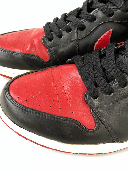 【中古品】【メンズ】 NIKE ナイキ 332550-061 AIR JORDAN 1 DEFINING MOMENTS PACK ONE 60 エアジョーダン1 ディファイニング モーメンツ パック ワン 60 スニーカー 靴 160-260915-jt-36-min サイズ：US 10.5 28.5cm カラー：ブラック/レッド 万代Net店