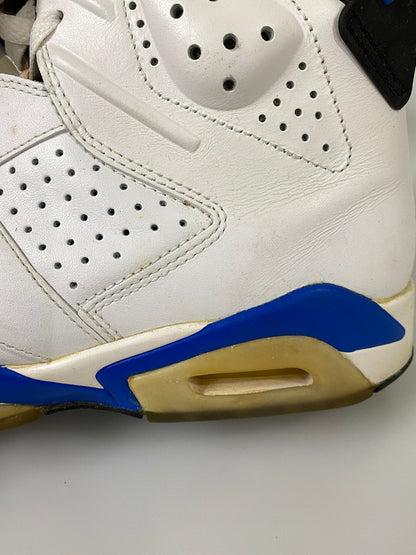 【中古品】【メンズ】 NIKE ナイキ AIR JORDAN 6 RETRO エアジョーダン 6 レトロ 384664-107 靴 シューズ スニーカー 160-260916-hu-02-min カラー：ホワイト/ブラック/ブルー 万代Net店