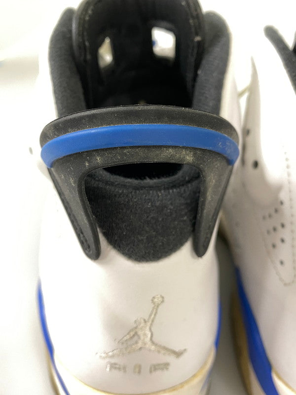 【中古品】【メンズ】 NIKE ナイキ AIR JORDAN 6 RETRO エアジョーダン 6 レトロ 384664-107 靴 シューズ スニーカー 160-260916-hu-02-min カラー：ホワイト/ブラック/ブルー 万代Net店