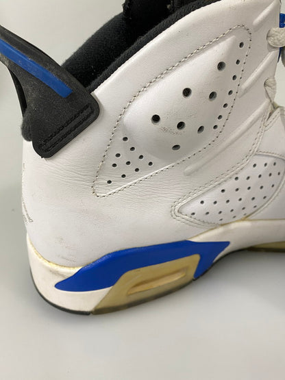【中古品】【メンズ】 NIKE ナイキ AIR JORDAN 6 RETRO エアジョーダン 6 レトロ 384664-107 靴 シューズ スニーカー 160-260916-hu-02-min カラー：ホワイト/ブラック/ブルー 万代Net店