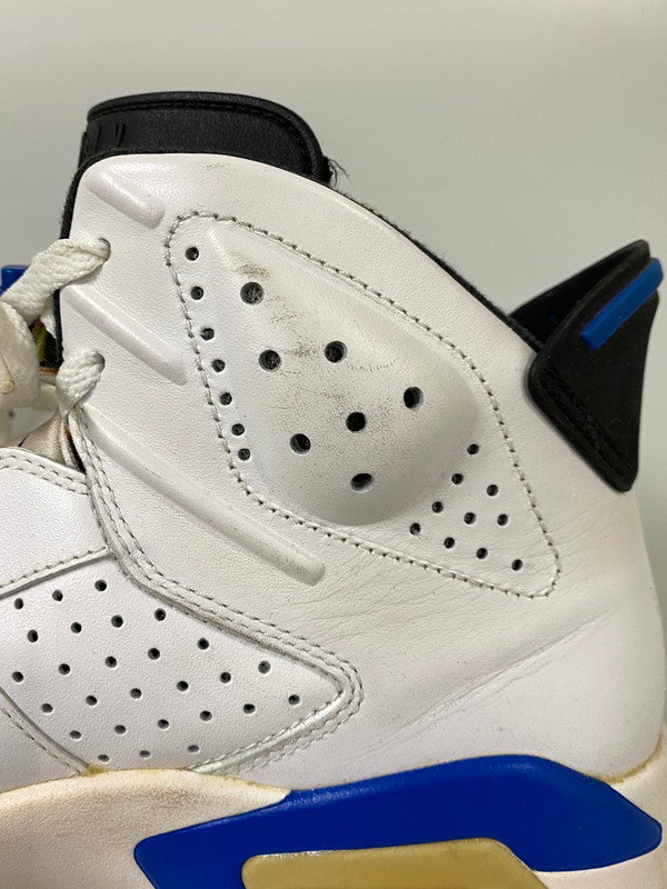 【中古品】【メンズ】 NIKE ナイキ AIR JORDAN 6 RETRO エアジョーダン 6 レトロ 384664-107 靴 シューズ スニーカー 160-260916-hu-02-min カラー：ホワイト/ブラック/ブルー 万代Net店