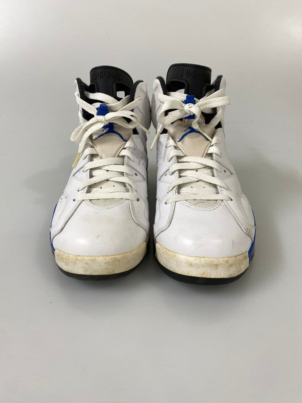 【中古品】【メンズ】 NIKE ナイキ AIR JORDAN 6 RETRO エアジョーダン 6 レトロ 384664-107 靴 シューズ スニーカー 160-260916-hu-02-min カラー：ホワイト/ブラック/ブルー 万代Net店