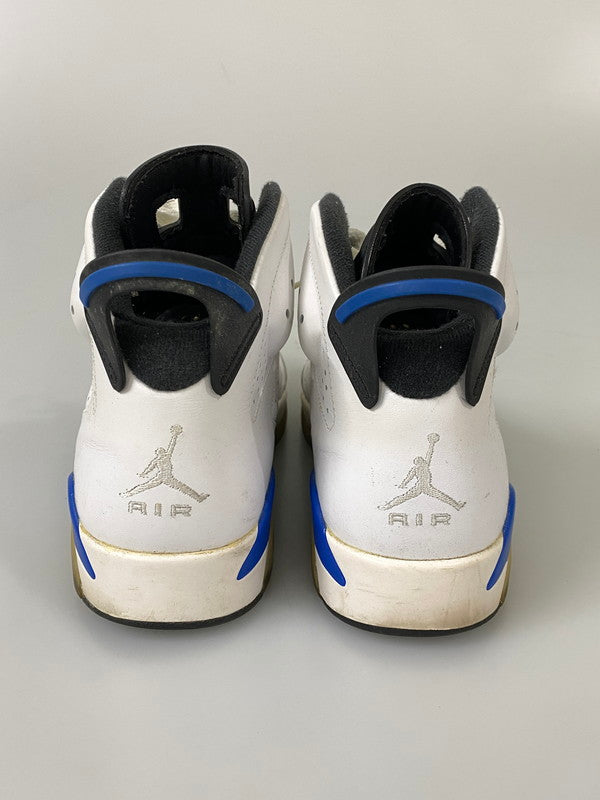 【中古品】【メンズ】 NIKE ナイキ AIR JORDAN 6 RETRO エアジョーダン 6 レトロ 384664-107 靴 シューズ スニーカー 160-260916-hu-02-min カラー：ホワイト/ブラック/ブルー 万代Net店