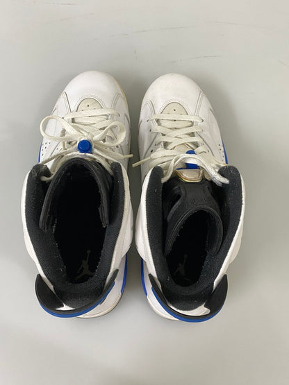 【中古品】【メンズ】 NIKE ナイキ AIR JORDAN 6 RETRO エアジョーダン 6 レトロ 384664-107 靴 シューズ スニーカー 160-260916-hu-02-min カラー：ホワイト/ブラック/ブルー 万代Net店