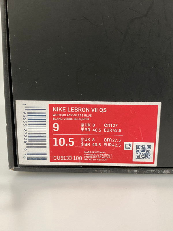 【中古品】【メンズ】 NIKE ナイキ LEBRON レブロン 7 NFW CU5133-100 靴 シューズ スニーカー 160-260916-hu-12-min カラー：WHITE/BLACK-GLASS BLUE 万代Net店