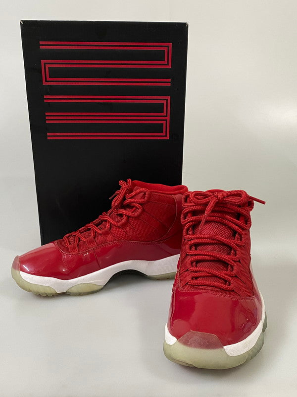 【中古品】【メンズ】 NIKE ナイキ AIR JORDAN 11 RETRO エアジョーダン 11 レトロ 378037-623 靴 シューズ スニーカー 160-260916-hu-13-min カラー：GYM RED/BLACK-WHITE 万代Net店