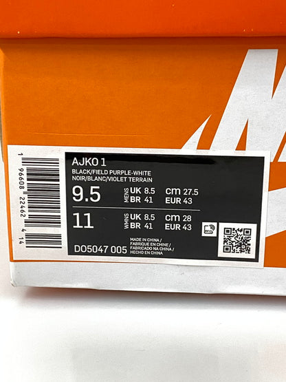 【中古品】【メンズ】 NIKE ナイキ AIR JORDAN 1 KO エアジョーダン DO5047-005 靴 シューズ スニーカー 160-260916-hu-15-min カラー：BLACK/FIELD PURPLE-WHITE 万代Net店