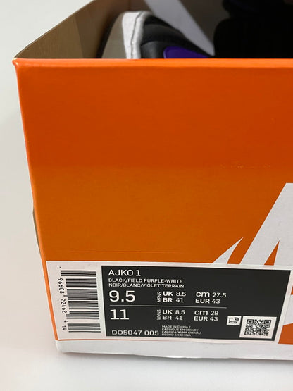 【中古品】【メンズ】 NIKE ナイキ AIR JORDAN 1 KO エアジョーダン DO5047-005 靴 シューズ スニーカー 160-260916-hu-15-min カラー：BLACK/FIELD PURPLE-WHITE 万代Net店