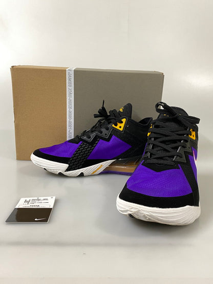 【中古品】【メンズ】 NIKE ナイキ LEBRON 18 LOW レブロン 18 ロー CV7562-003 靴 スニーカー シューズ 160-260916-hu-10-min カラー：BLACK/WHITE-FIERCE PURPLE 万代Net店