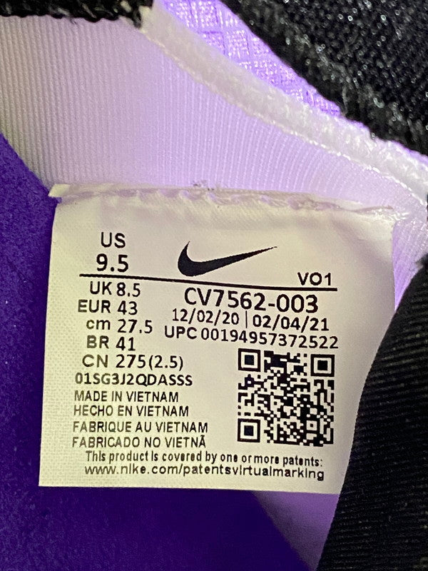 【中古品】【メンズ】 NIKE ナイキ LEBRON 18 LOW レブロン 18 ロー CV7562-003 靴 スニーカー シューズ 160-260916-hu-10-min カラー：BLACK/WHITE-FIERCE PURPLE 万代Net店