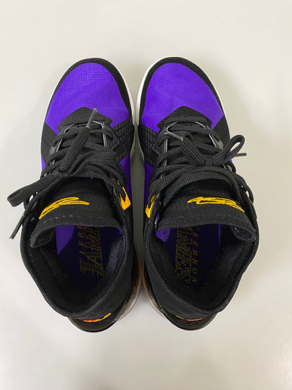 【中古品】【メンズ】 NIKE ナイキ LEBRON 18 LOW レブロン 18 ロー CV7562-003 靴 スニーカー シューズ 160-260916-hu-10-min カラー：BLACK/WHITE-FIERCE PURPLE 万代Net店