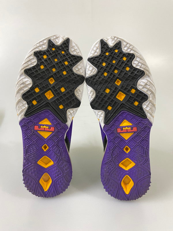 【中古品】【メンズ】 NIKE ナイキ LEBRON 18 LOW レブロン 18 ロー CV7562-003 靴 スニーカー シューズ 160-260916-hu-10-min カラー：BLACK/WHITE-FIERCE PURPLE 万代Net店
