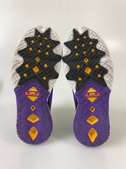【中古品】【メンズ】 NIKE ナイキ LEBRON 18 LOW レブロン 18 ロー CV7562-003 靴 スニーカー シューズ 160-260916-hu-10-min カラー：BLACK/WHITE-FIERCE PURPLE 万代Net店
