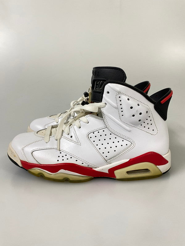 【中古品】【メンズ】 NIKE ナイキ AIR JORDAN 6 RETRO エアジョーダン 6 レトロ 384664-103 靴 シューズ スニーカー 160-260916-hu-01-min カラー：ホワイト/ブラック/レッド 万代Net店