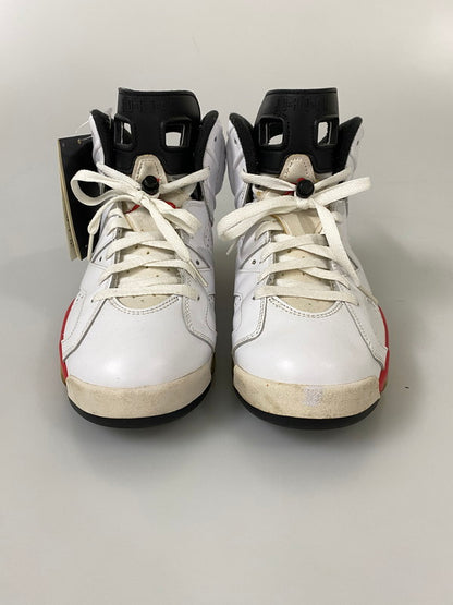 【中古品】【メンズ】 NIKE ナイキ AIR JORDAN 6 RETRO エアジョーダン 6 レトロ 384664-103 靴 シューズ スニーカー 160-260916-hu-01-min カラー：ホワイト/ブラック/レッド 万代Net店