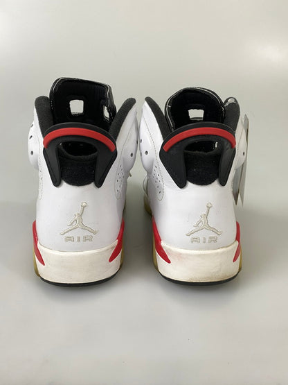 【中古品】【メンズ】 NIKE ナイキ AIR JORDAN 6 RETRO エアジョーダン 6 レトロ 384664-103 靴 シューズ スニーカー 160-260916-hu-01-min カラー：ホワイト/ブラック/レッド 万代Net店