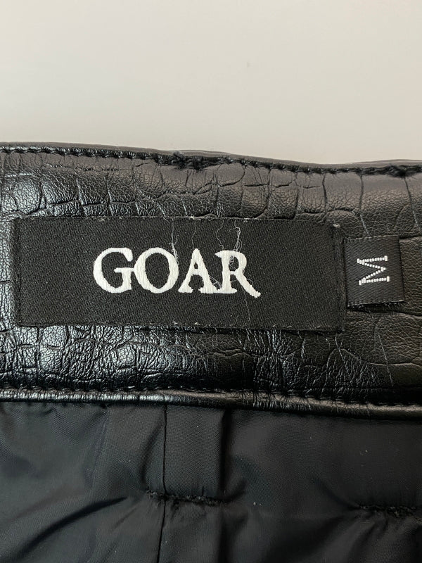 【中古品】【メンズ】 GOAR ARCHIVE ゴアアーカイブ CROCO ZIPPER PANTS クロコ ジッパー パンツ ボトムス 151-260918-hu-11-min サイズ：M カラー：ブラック 万代Net店