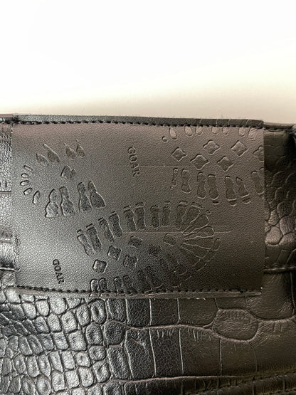 【中古品】【メンズ】 GOAR ARCHIVE ゴアアーカイブ CROCO ZIPPER PANTS クロコ ジッパー パンツ ボトムス 151-260918-hu-11-min サイズ：M カラー：ブラック 万代Net店