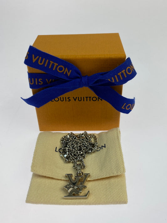 【中古品】【メンズ/レディース】 LOUIS VUITTON ルイヴィトン モノグラム ロウ ネックレス M02254 アクセサリー 179-260923-hu-19-min カラー：シルバー 万代Net店