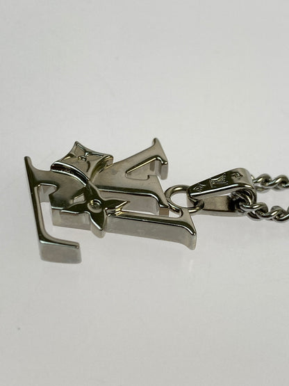 【中古品】【メンズ/レディース】 LOUIS VUITTON ルイヴィトン モノグラム ロウ ネックレス M02254 アクセサリー 179-260923-hu-19-min カラー：シルバー 万代Net店